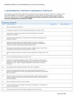 Page 14: Departmental Business Continuity Plan - Boston Collegecontent/content... · Departmental Business Continuity Plan ... functions, as a checklist of ... 1 available classrooms, power,